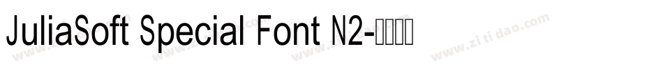 JuliaSoft Special Font N2字体转换